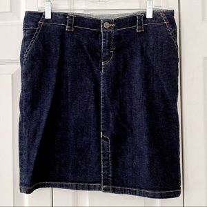 Lacoste dark blue denim skirt